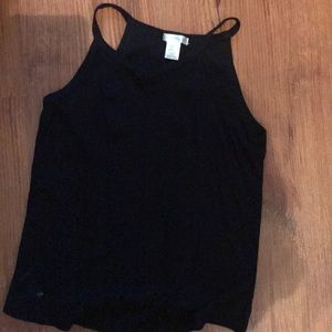 black tank top